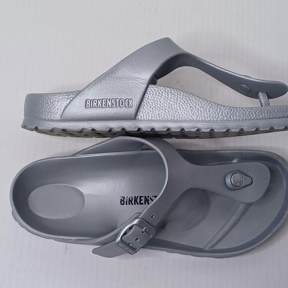 Birkenstock Gizeh EVA Sandals Womens Size 8 EU 39 Gray Made in Germany Vacation - Picture 9 of 12